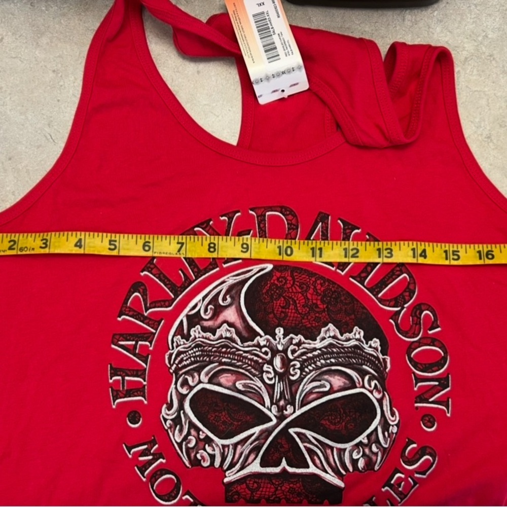 Harley-Davidson Red Graphic Tank Top - Picture 5 of 6